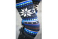 Pantacollant leggins fiocchi di neve natale blu invernale